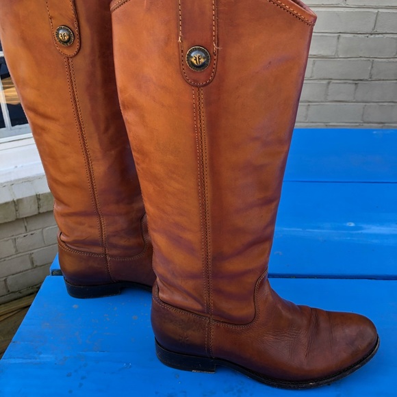 EUC Frye Melissa Cognac Boots Size 7 - Picture 7 of 8